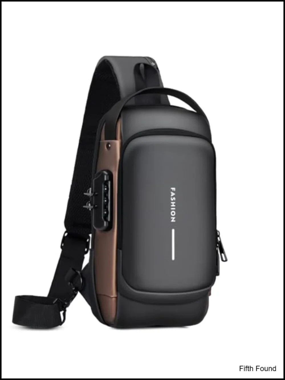 Men's Anti-theft PU Leather Sling Bag Crossbody Shoulder Chest
